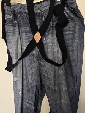 Burton GORE-TEX "The Jean" Snowboard Pants Mens XL Distressed Denim Print
